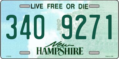 NH license plate 3409271