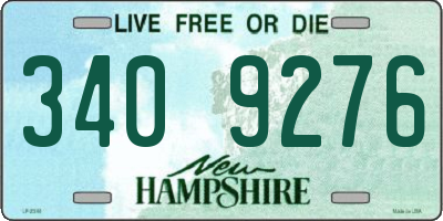 NH license plate 3409276