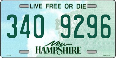 NH license plate 3409296