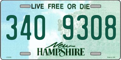 NH license plate 3409308