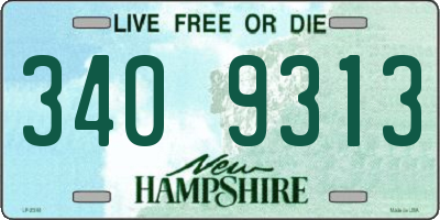 NH license plate 3409313