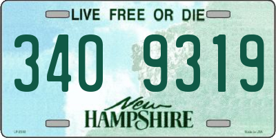NH license plate 3409319