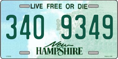 NH license plate 3409349