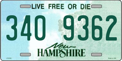 NH license plate 3409362