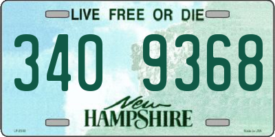 NH license plate 3409368