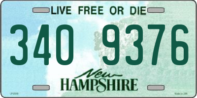 NH license plate 3409376