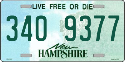 NH license plate 3409377