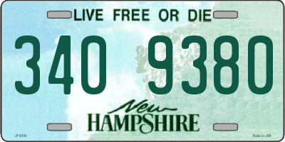 NH license plate 3409380