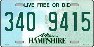 NH license plate 3409415