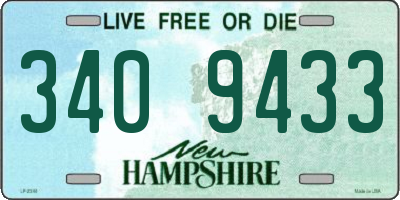 NH license plate 3409433