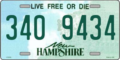 NH license plate 3409434
