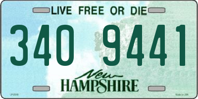 NH license plate 3409441