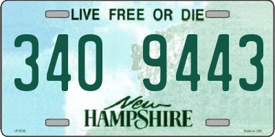 NH license plate 3409443
