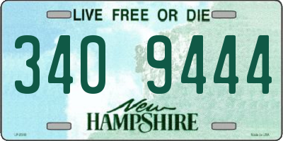 NH license plate 3409444