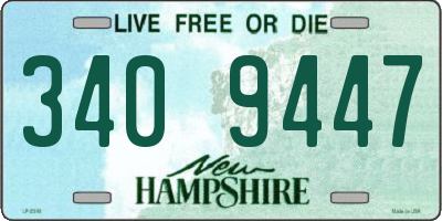 NH license plate 3409447