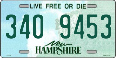 NH license plate 3409453