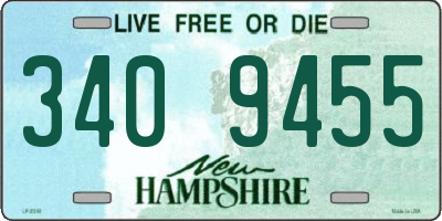 NH license plate 3409455