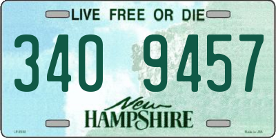 NH license plate 3409457