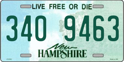 NH license plate 3409463