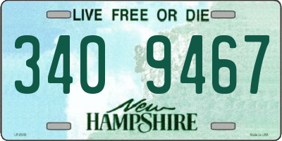NH license plate 3409467