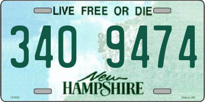 NH license plate 3409474