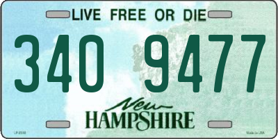 NH license plate 3409477