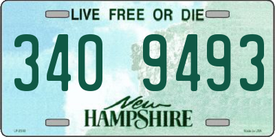 NH license plate 3409493