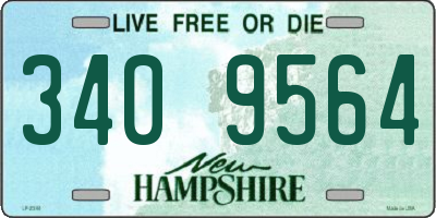 NH license plate 3409564