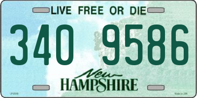 NH license plate 3409586