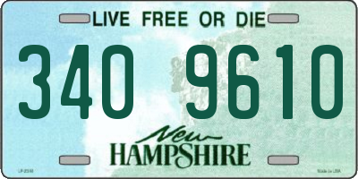 NH license plate 3409610