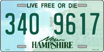 NH license plate 3409617