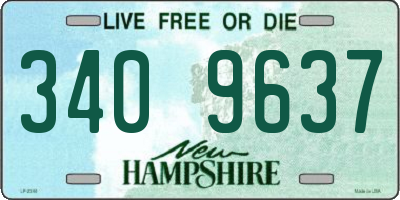 NH license plate 3409637