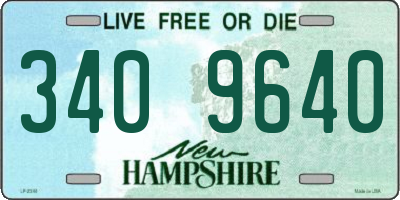 NH license plate 3409640