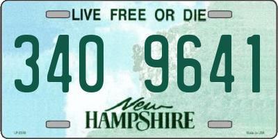 NH license plate 3409641