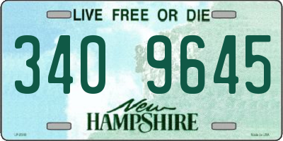 NH license plate 3409645