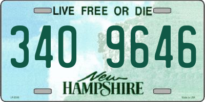 NH license plate 3409646