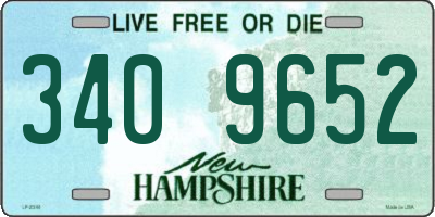 NH license plate 3409652