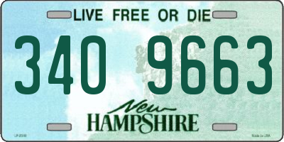 NH license plate 3409663