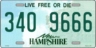 NH license plate 3409666