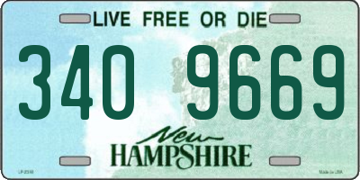 NH license plate 3409669