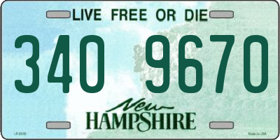 NH license plate 3409670