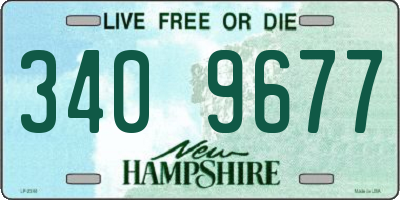 NH license plate 3409677