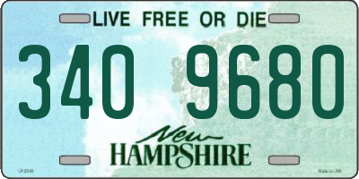 NH license plate 3409680