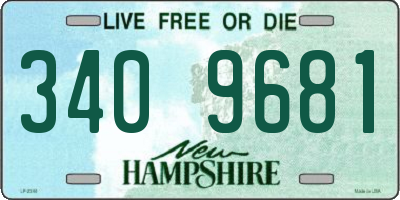 NH license plate 3409681