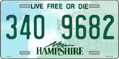 NH license plate 3409682