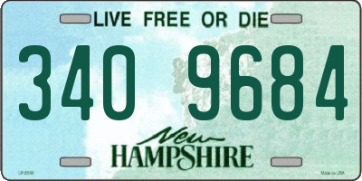 NH license plate 3409684