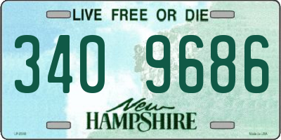 NH license plate 3409686