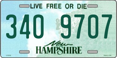 NH license plate 3409707
