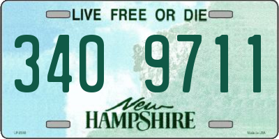NH license plate 3409711