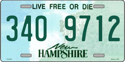 NH license plate 3409712